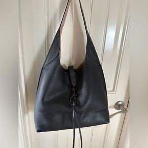 Rebecca Minkoff black soft leather Megan hobo purse. I’m great condition.